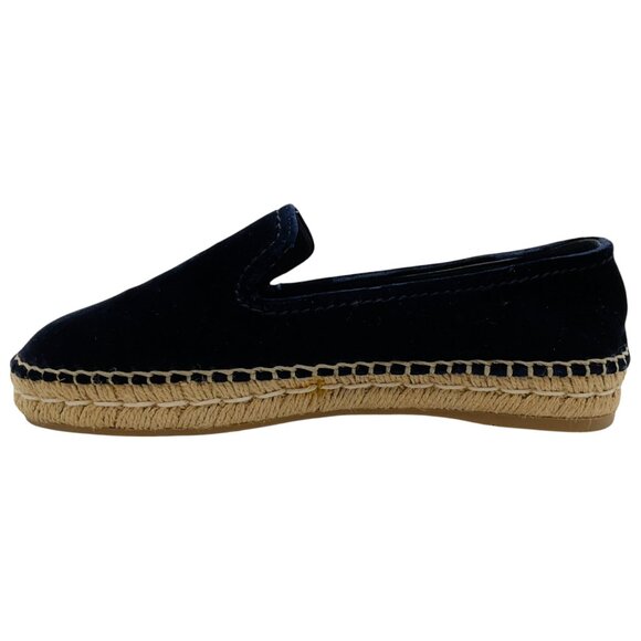 Prada Navy Blue Velvet Espadrilles - Picture 3 of 6